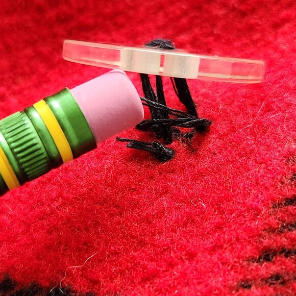 American Eagle Red Black Plaid Wool Peacoat Fall Winter Preppy Cabincore Cozy - Picture 8 of 11